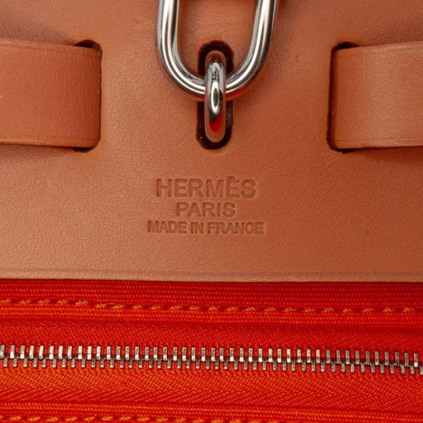 Hermès Toile Herbag Zip 31 Orange Canvas Good condition - Box View