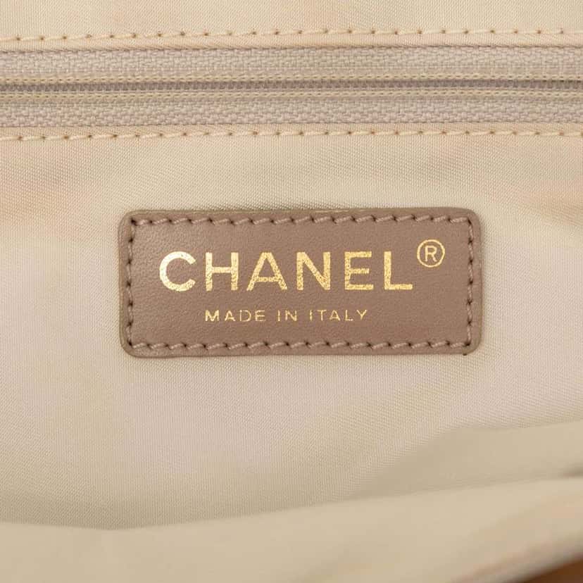 Chanel New Travel Line Nylon Tote Brown Good condition - Box View