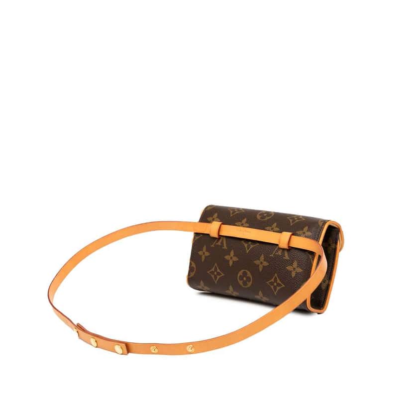 Louis Vuitton Monogram Pochette Florentine Brown Very good condition - Back View