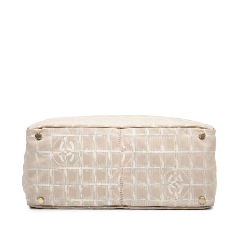 Chanel New Travel Line Nylon Tote Brown Good condition - Inside View