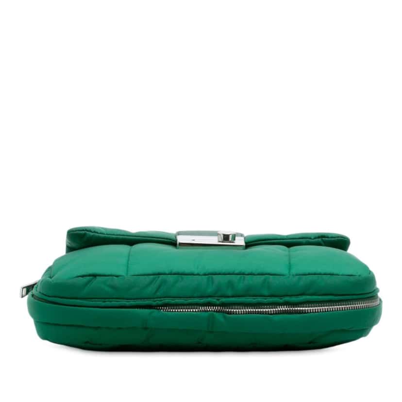 Prada Tessuto Bomber Sound Lock Chain Flap Green Good condition - Inside View