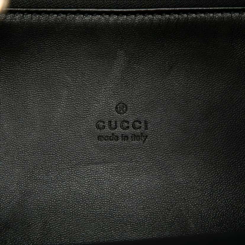 Gucci Micro GG Suede Gucci B Shoulder Bag Black Leather Good condition - Box View