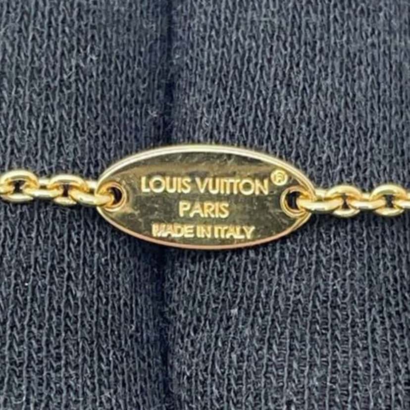 Louis Vuitton Gold Plated Crystal Iconic Bracelet Gold Metal Good condition - Box View