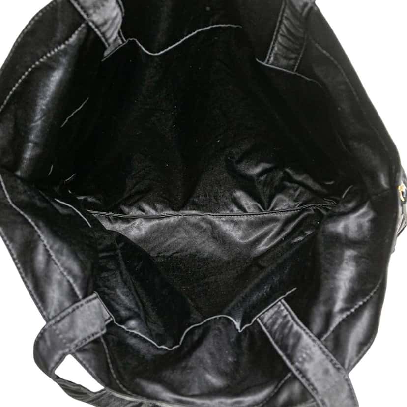 Chanel Nylon Grosgrain Lifestyle Foldable Tote Black Good condition - Model View