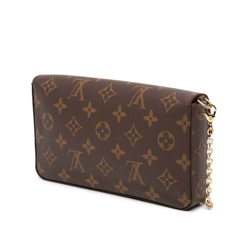 Louis Vuitton Monogram Pochette Felicie Brown Good condition - Back View
