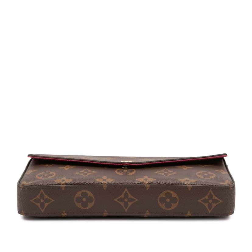 Louis Vuitton Monogram Pochette Felicie Brown Good condition - Inside View