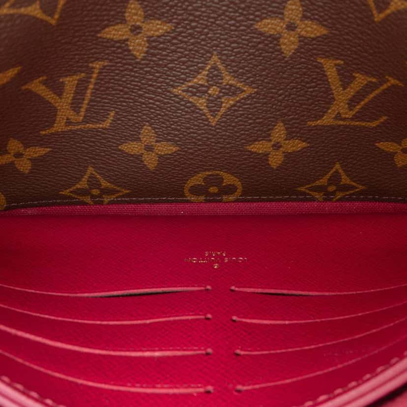 Louis Vuitton Monogram Pochette Felicie Brown Good condition - Model View