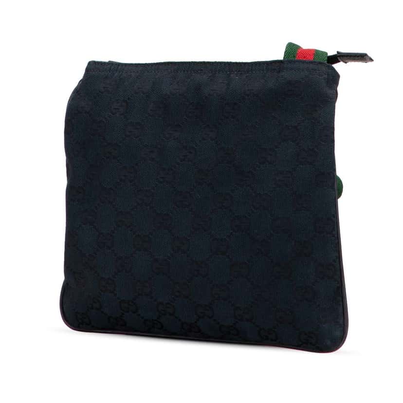 Gucci GG Canvas Web Crossbody Blue Canvas Good condition - Back View