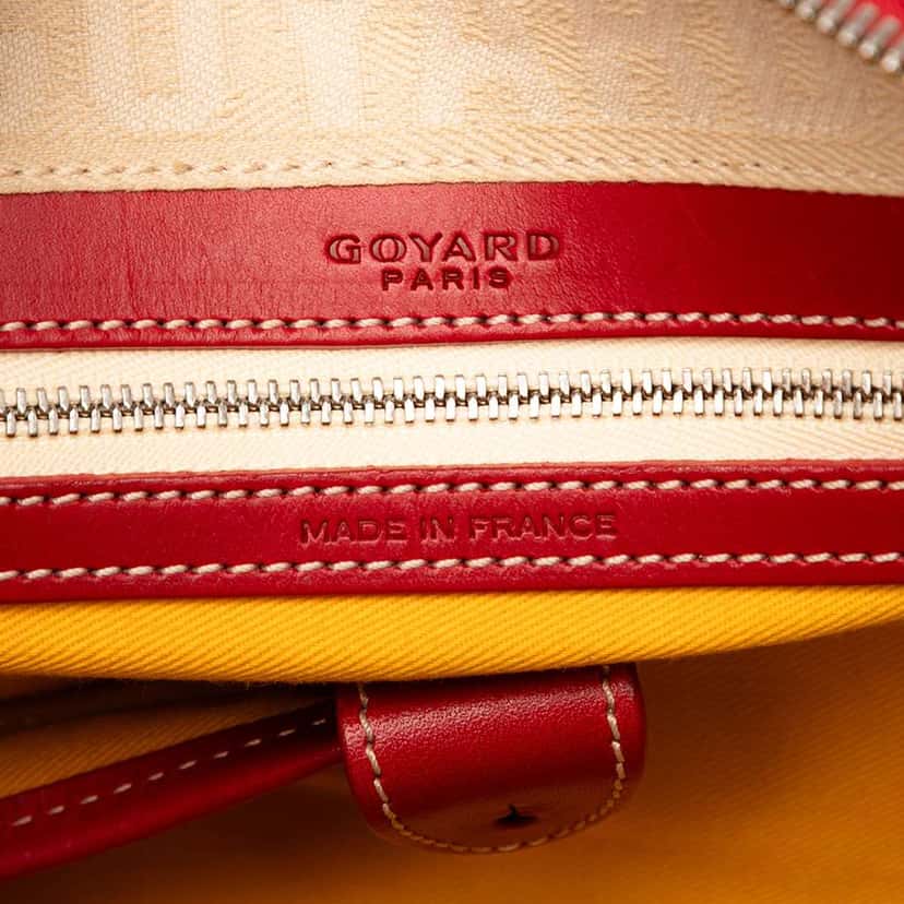 Goyard Goyardine Saint Jeanne MM Red Canvas Good condition - Box View