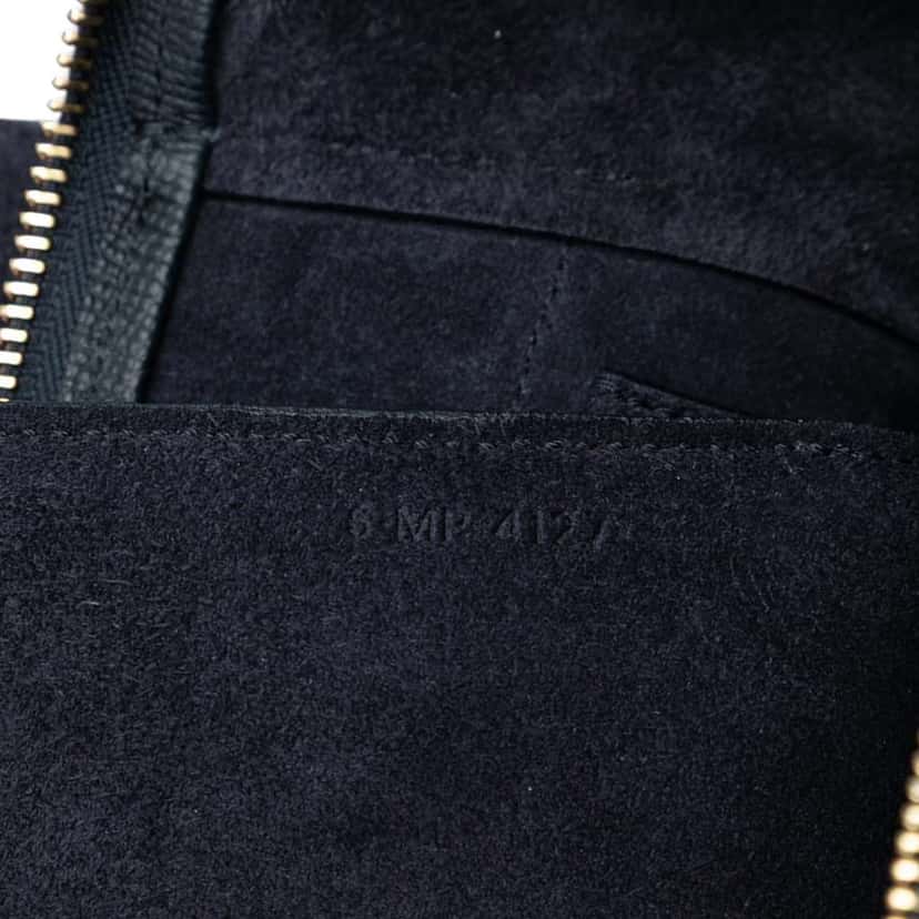 Celine Mini Grained Calfskin Belt Bag Black Leather Good condition - Box View