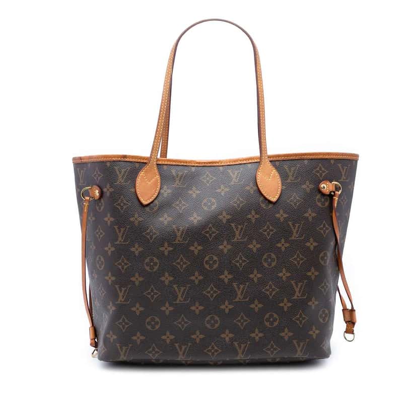 Louis Vuitton Monogram Neverfull MM Brown Good condition - Front View