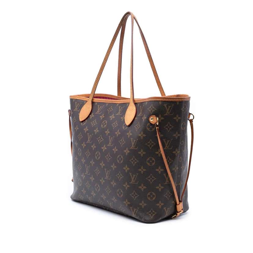 Louis Vuitton Monogram Neverfull MM Brown Good condition - Back View