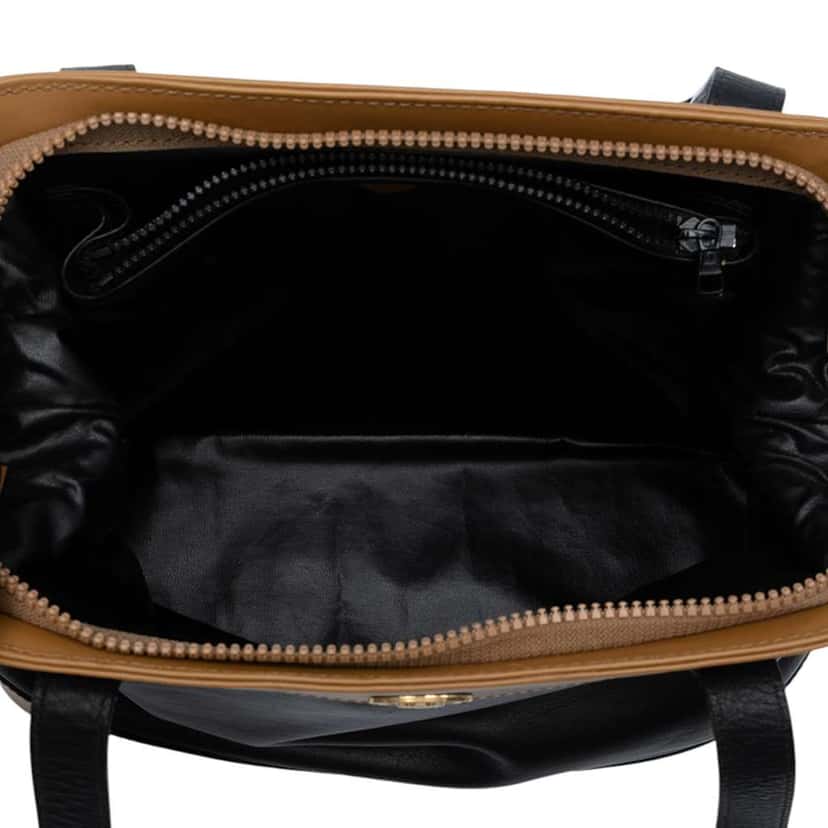 Celine Bicolor Leather Shoulder Bag Black Leather Good condition - Model View