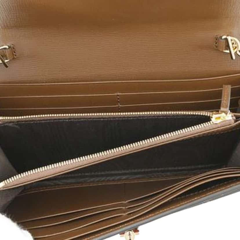 Gucci GG Supreme Jackie 1961 Wallet On Chain Brown Canvas Good condition - Model View