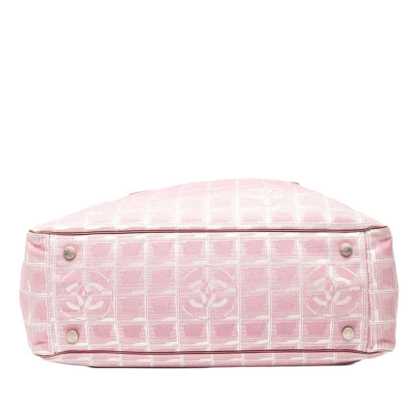Chanel New Travel Line Nylon Tote Pink Good condition - Inside View