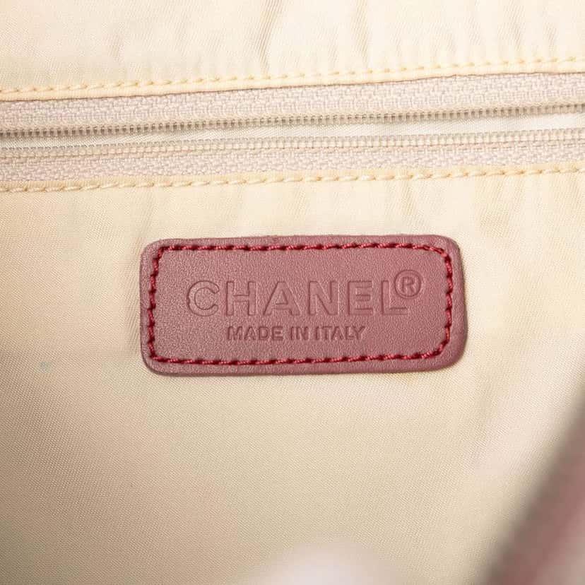 Chanel New Travel Line Nylon Tote Pink Good condition - Box View