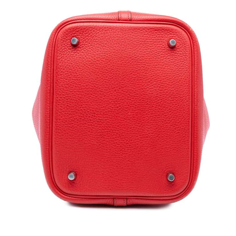 Hermès Clemence Picotin Lock 22 Red Leather Very good condition - Inside View