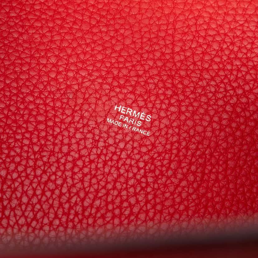 Hermès Clemence Picotin Lock 22 Red Leather Very good condition - Box View