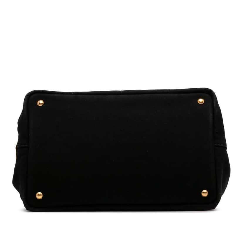 Prada Canvas Canapa Logo Satchel Black Canvas Good condition - Inside View