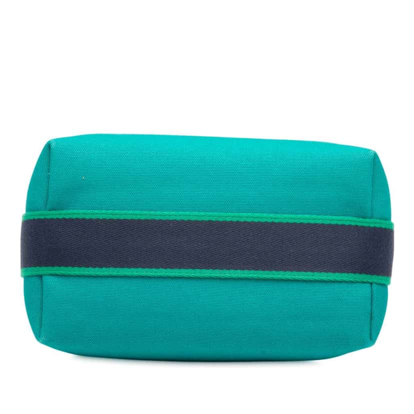 Hermès Small Canvas Bride A Brac Case Blue Canvas Good condition - Inside View