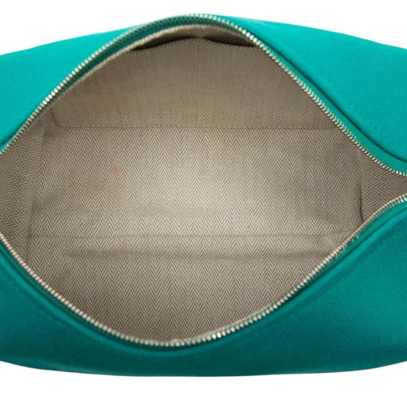 Hermès Small Canvas Bride A Brac Case Blue Canvas Good condition - Model View