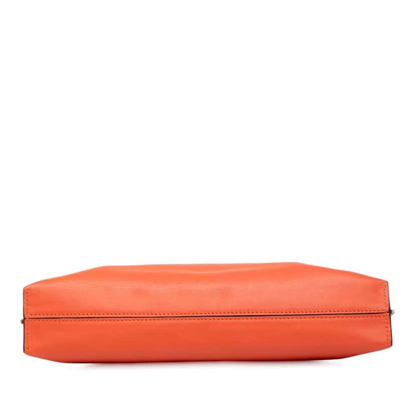 Loewe Mini Leather T Pouch Orange Leather Very good condition - Inside View