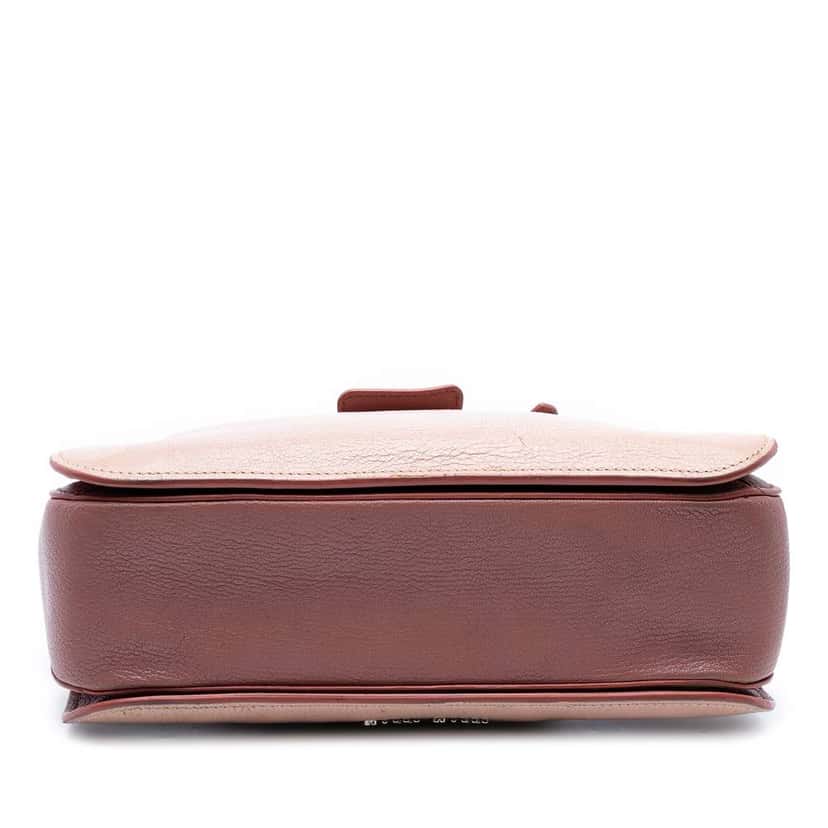 Miu Miu Bicolor Goatskin Madras Satchel Pink Leather Good condition - Inside View