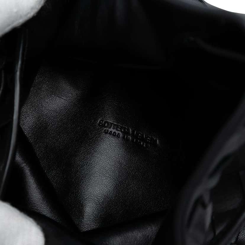 Bottega Veneta Small Nappa Intrecciato Bucket Bag Black Leather Good condition - Box View