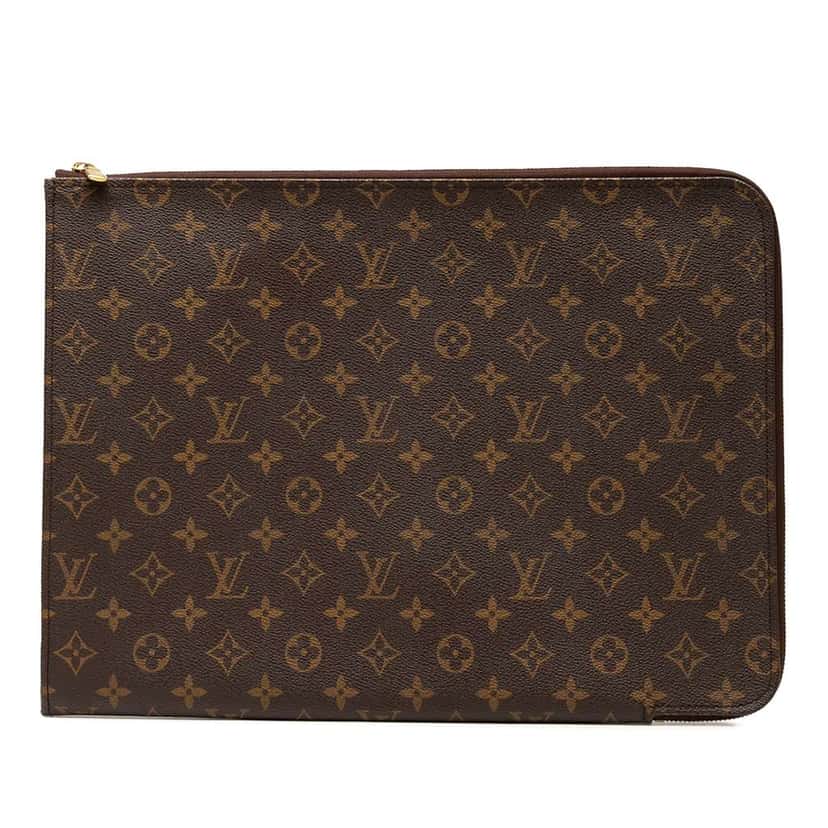 Louis Vuitton Monogram Poche Documents Portfolio Brown Good condition - Front View