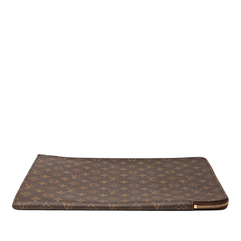 Louis Vuitton Monogram Poche Documents Portfolio Brown Good condition - Inside View