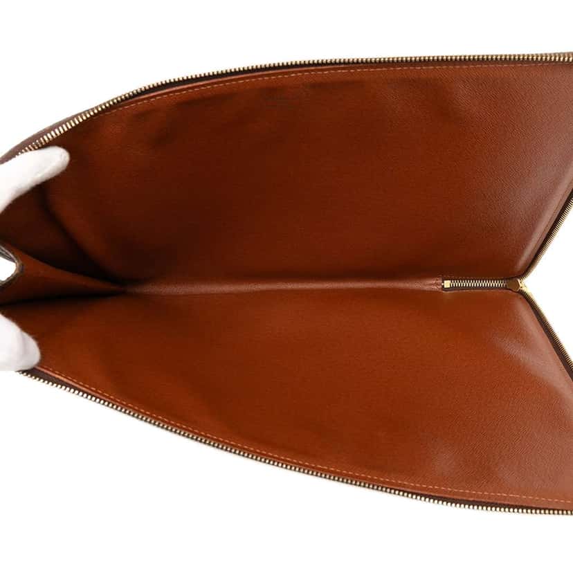 Louis Vuitton Monogram Poche Documents Portfolio Brown Good condition - Model View