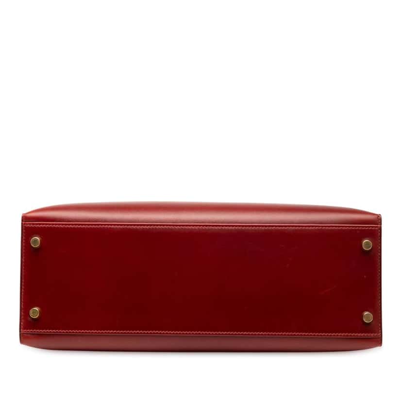 Hermès Box Calf Kelly Retourne 32 Red Leather Good condition - Inside View