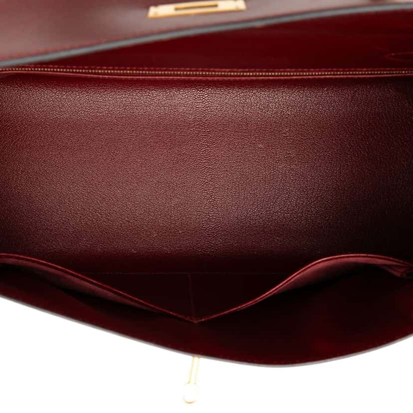 Hermès Box Calf Kelly Retourne 32 Red Leather Good condition - Model View