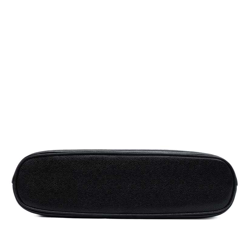 Chanel CC Caviar Shoulder Bag Black Leather Good condition - Inside View