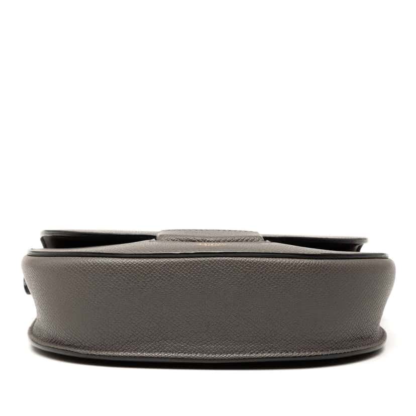 Celine Small Grained Calfskin Trotteur Crossbody Grey Leather Good condition - Inside View
