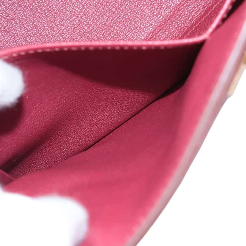 Hermès Togo Kelly II Retourne 28 Red Leather Good condition - Box View