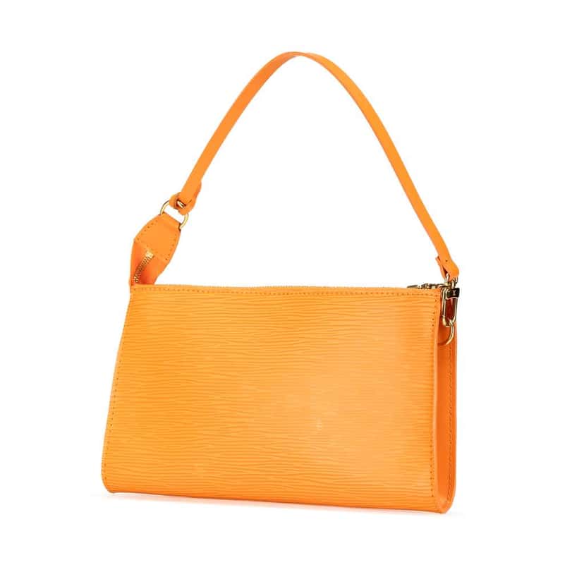 Louis Vuitton Epi Pochette Accessoires Orange Leather Good condition - Back View