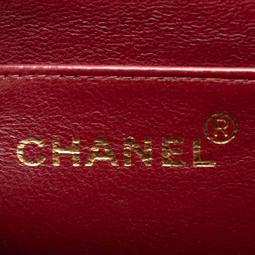 Chanel CC Quilted Lambskin Handbag Black Leather Good condition - Box View