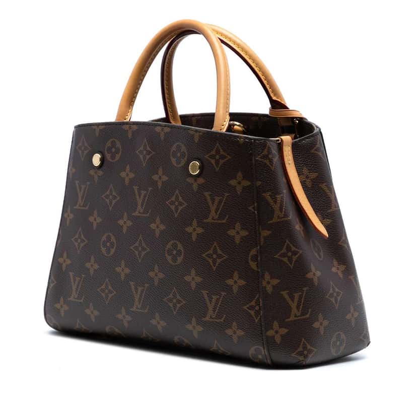 Louis Vuitton Monogram Montaigne BB Brown Good condition - Back View