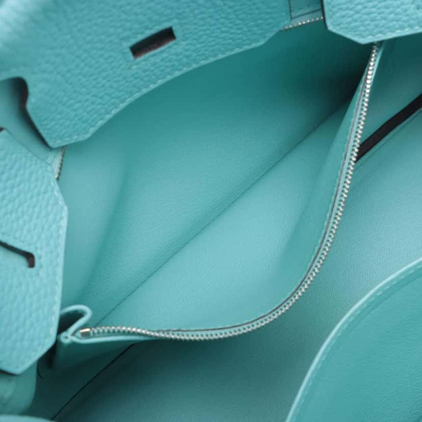 Hermès Togo Birkin Retourne 30 Blue Leather Good condition - Box View