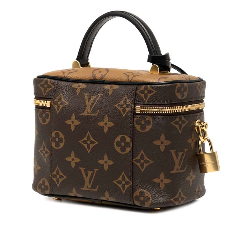 Louis Vuitton Monogram Reverse Vanity PM Brown Good condition - Back View