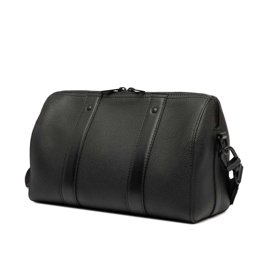Louis Vuitton Aerogram City Keepall Black Leather Good condition - Back View