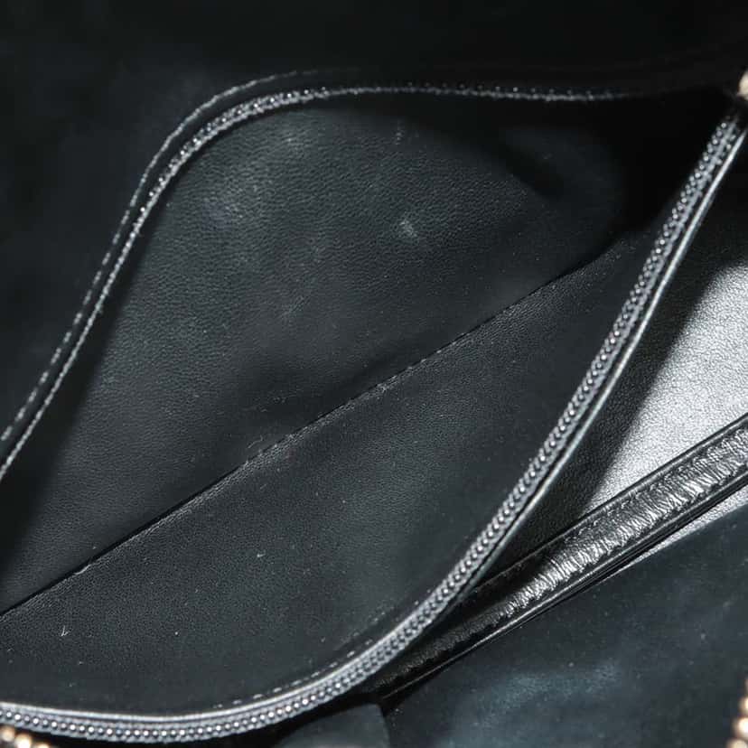Chanel Small Knit and Calfskin Gabrielle Hobo Black Leather Good condition - Box View