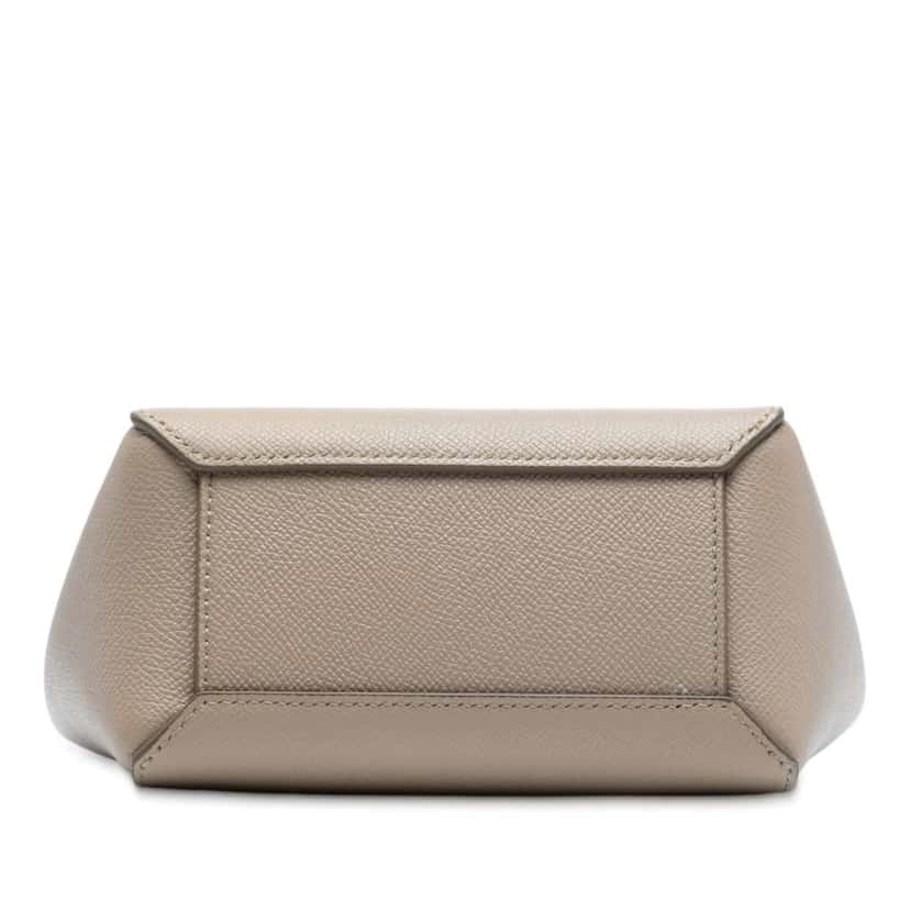 Celine Pico Grained Calfskin Belt Bag Brown Leather Good condition - Inside View