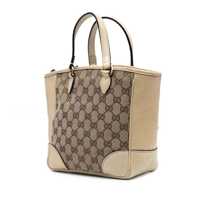 Gucci Small GG Canvas Bree Satchel Brown Canvas Good condition - Back View