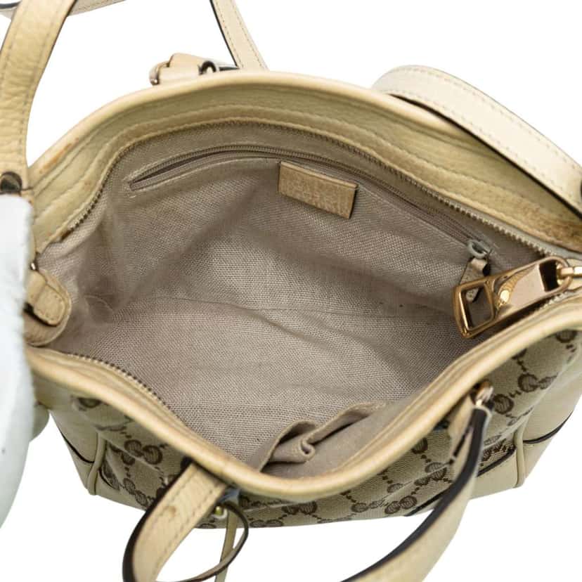 Gucci Small GG Canvas Bree Satchel Brown Canvas Good condition - Model View
