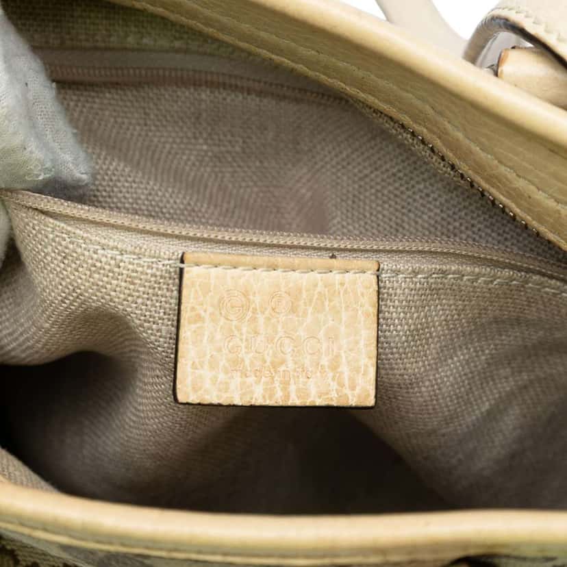 Gucci Small GG Canvas Bree Satchel Brown Canvas Good condition - Box View