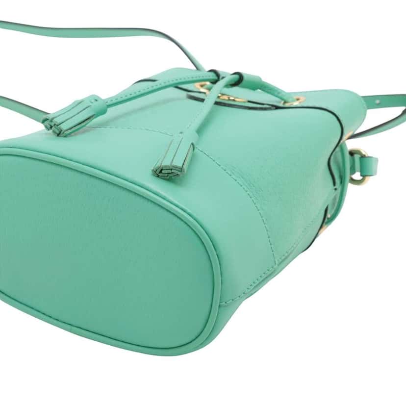 Gucci Mini Leather Ophidia Bucket Bag Green Leather Good condition - Box View