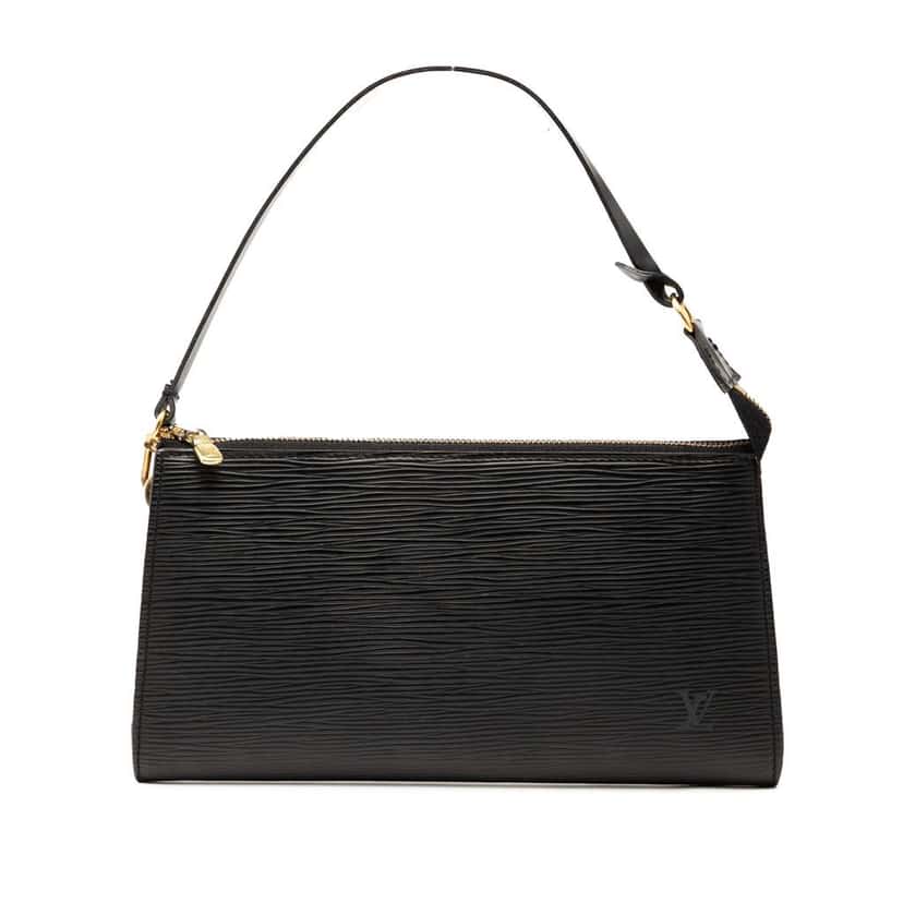Louis Vuitton Epi Pochette Accessoires Black Leather Good condition - Front View