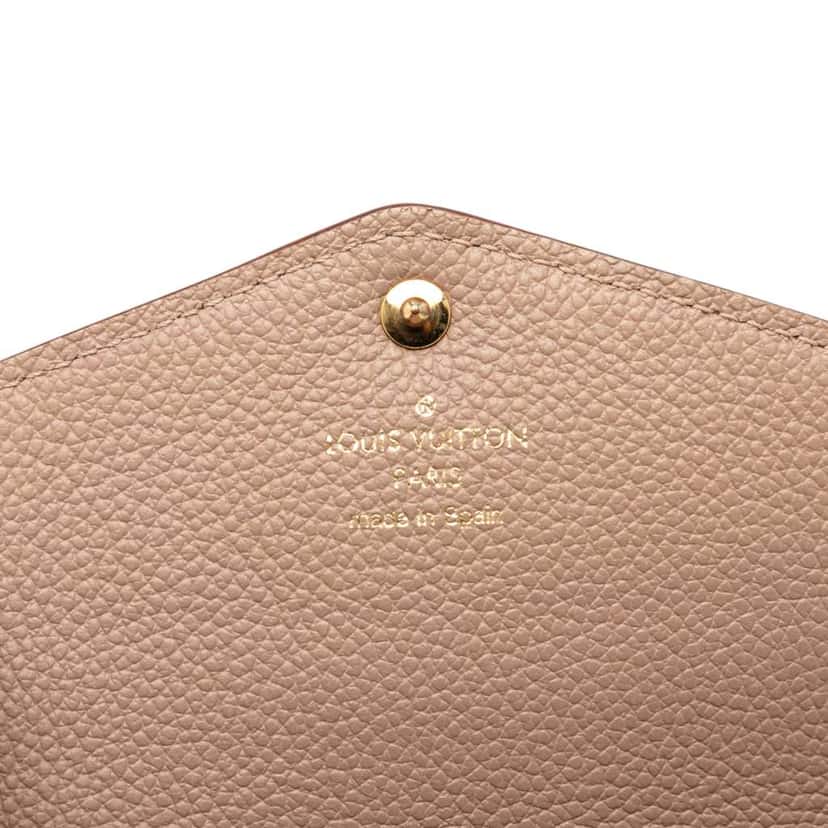 Louis Vuitton Monogram Empreinte Sarah Wallet Brown Leather Good condition - Box View